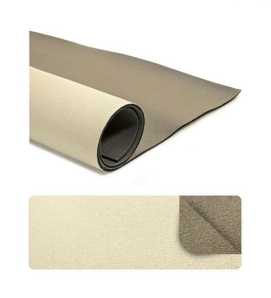 Neoprene 3 mm (foglio cm 45x65) Avorio e Noce
