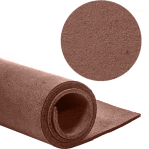 (1 foglio) Similpelle scamosciata 35x29 cm - Marrone