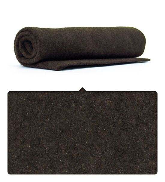 Feltro Nevada (Foglio cm. 50x70) spessore mm. 2 - Marrone scuro