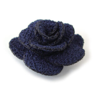 fiorellino 14 petali tessuto lucido mm.30 - col. Blu