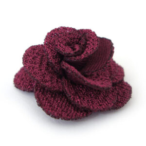 fiorellino 14 petali tessuto lucido mm.30 - col. Bordeaxu