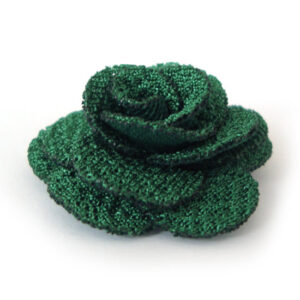 fiorellino 14 petali tessuto lucido mm.30 - col. Verde