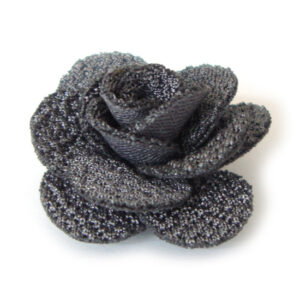 fiorellino 14 petali tessuto lucido mm.30 - col. Grigio