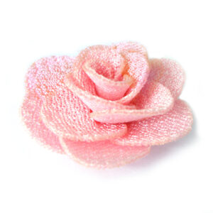 fiorellino 14 petali tessuto lucido mm.30 - col. Rosa