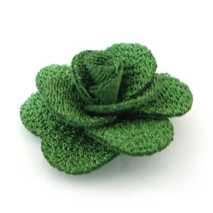 fiorellino 14 petali tessuto lucido mm.30 - col. Verde