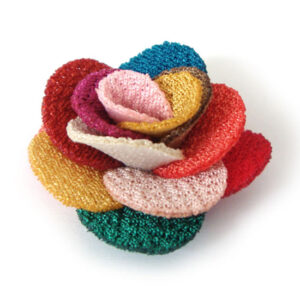 fiorellino 14 petali tessuto lucido mm.30 - col. Mixcolor