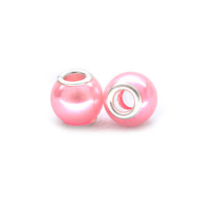 Perla ciambella pastello (2 pezzi) 10x12 mm - Rosa