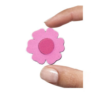 (1 pezzo) Sagoma in neoprene "Fiorellino" - Fuxia e rosa