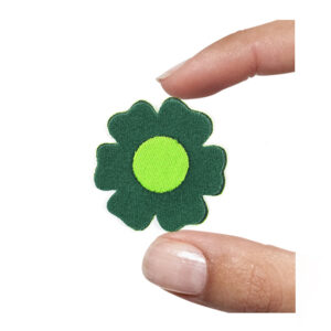 (1 pezzo) Sagoma in neoprene "Fiorellino" - Verde e verdone