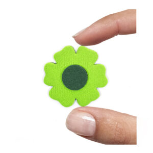 (1 pezzo) Sagoma in neoprene "Fiorellino" - Verdone e verde