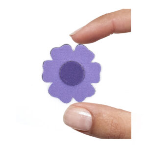 (1 pezzo) Sagoma in neoprene "Fiorellino" - Viola e lilla