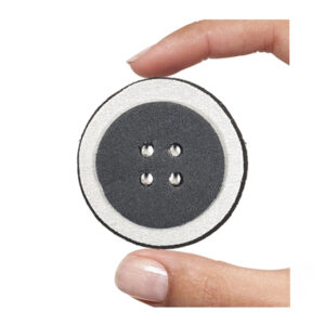 (1 pezzo) Sagoma in neoprene "Bottone" - Grigio scuro e chiaro