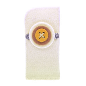 Portaocchiali bottone (Kit fai-da-te) - Avorio