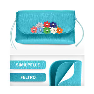 Pochette piccola (Kit fai-da-te) - Turchese