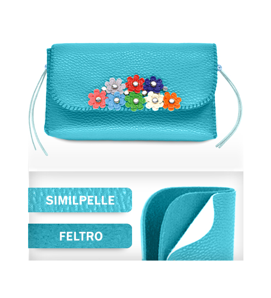 Pochette piccola (Kit fai-da-te) - Turchese