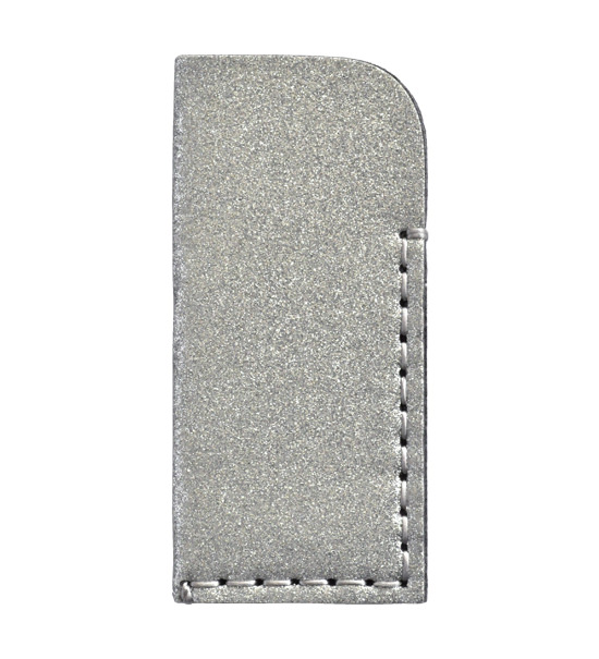 Bustina occhiali glitter e feltro (Kit fai-da-te) - Argento