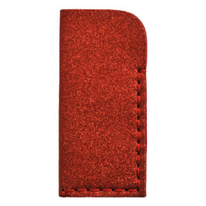 Bustina occhiali glitter e feltro (Kit fai-da-te) - Rosso
