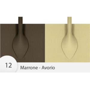 Manici Neoprene per borsa cm. 65 circa - col. Marrone-Avorio