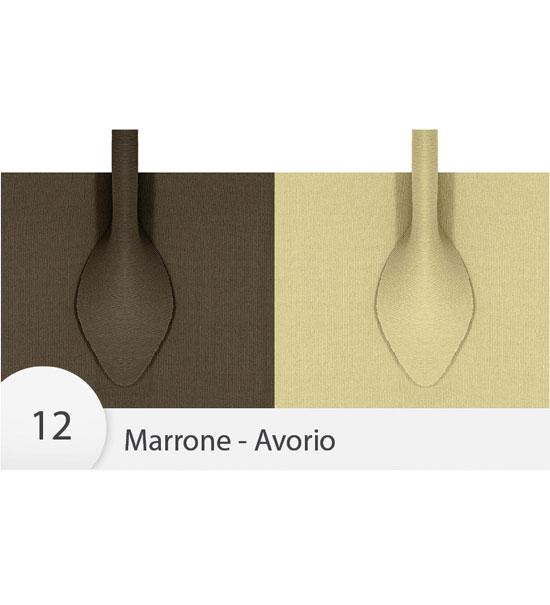 Manici Neoprene per borsa cm. 65 circa - col. Marrone-Avorio