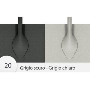 Manici Neoprene per borsa cm. 65 circa - col. Grigio-Grigio chia