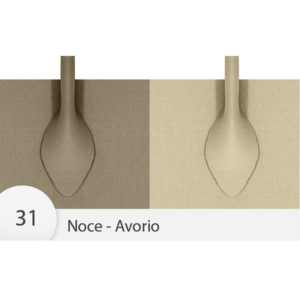 Manici Neoprene per borsa cm. 65 circa - col. Noce-Avorio