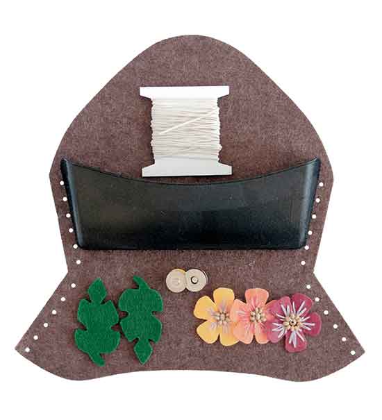 Kit Astuccio porta occhiali - Marrone Melange