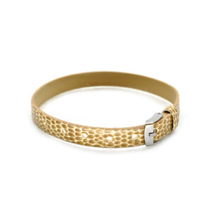 Bracialletto in similpelle (1 pz) 8 mm largh. - Nocciola