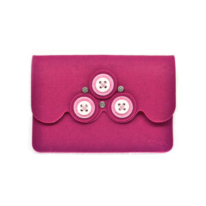 Astuccio porta tablet bottone (Kit fai-da-te) - Fuxia