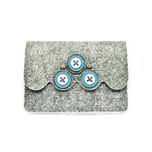 Astuccio porta tablet bottone (Kit fai-da-te) - Grigio