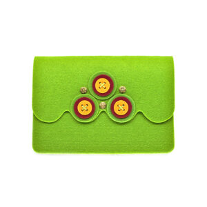 Astuccio porta tablet bottone (Kit fai-da-te) - Verde mela