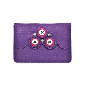 Astuccio porta tablet bottone (Kit fai-da-te) - Viola