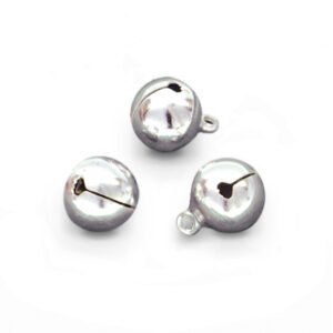 Campanellini natalizi (10 pz), ø 16 mm  - Argento