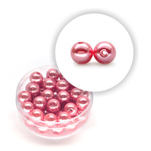 Perla pastello (9,5 g circa) 6 mm ø - Rosa antico