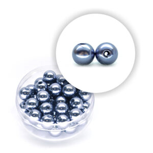 Perla pastello (10 g circa) 8 mm ø - Grigio blu