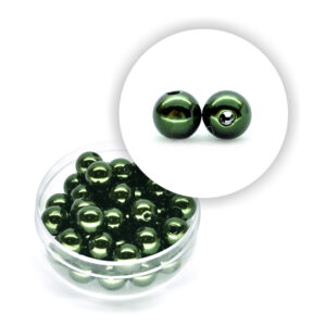 Perla pastello (9,5 g circa) 6 mm ø - Verde oliva