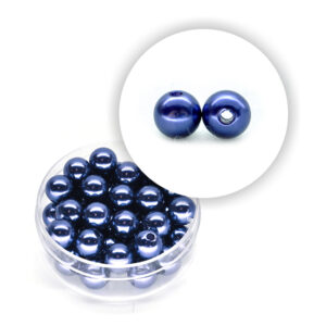 Perla pastello (10 g circa) 8 mm ø - Blu acqua