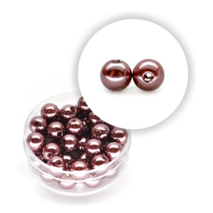 Perla pastello (9,5 g circa) 6 mm ø - Grigio rosso