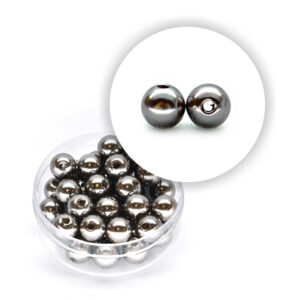 Perla pastello (10 g circa) 8 mm ø - Grigio platino