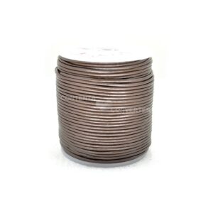 Cordino in cuoio (5 mt) 1 mm - Marrone