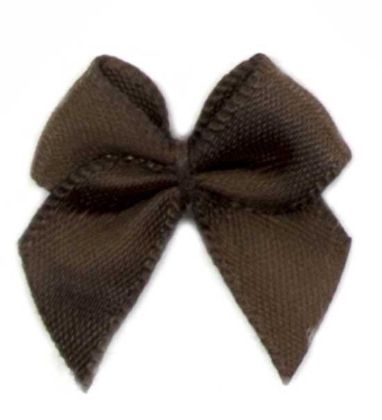 Fiocchetto raso tinta unita (Pz. 2) - Marrone
