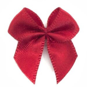 Fiocchetto raso tinta unita (Pz. 2) - Rosso
