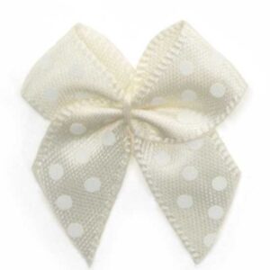Fiocchetto raso con pois (Pz. 2) - Avorio