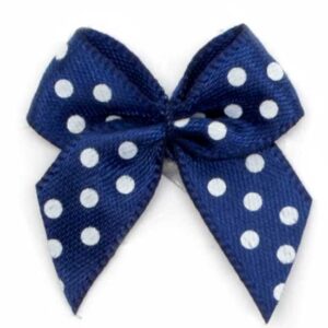 Fiocchetto raso con pois (Pz. 2) - Blu