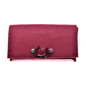 Borsetta in feltro ciocca (Kit fai-da-te) - Bordeaux