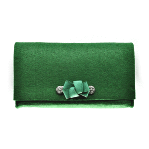 Borsetta in feltro ciocca (Kit fai-da-te) - Verde prato