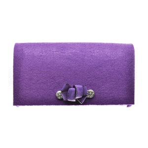 Borsetta in feltro ciocca (Kit fai-da-te) - Viola