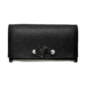 Borsetta in feltro ciocca (Kit fai-da-te) - Nero