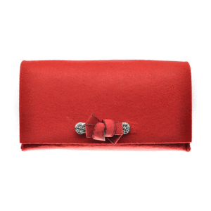 Borsetta in feltro ciocca (Kit fai-da-te) - Rosso