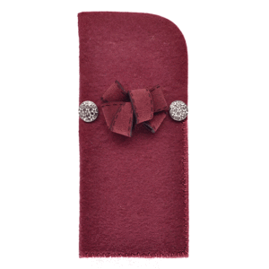 Portaocchiali ciocca (Kit fai-da-te) - Bordeaux